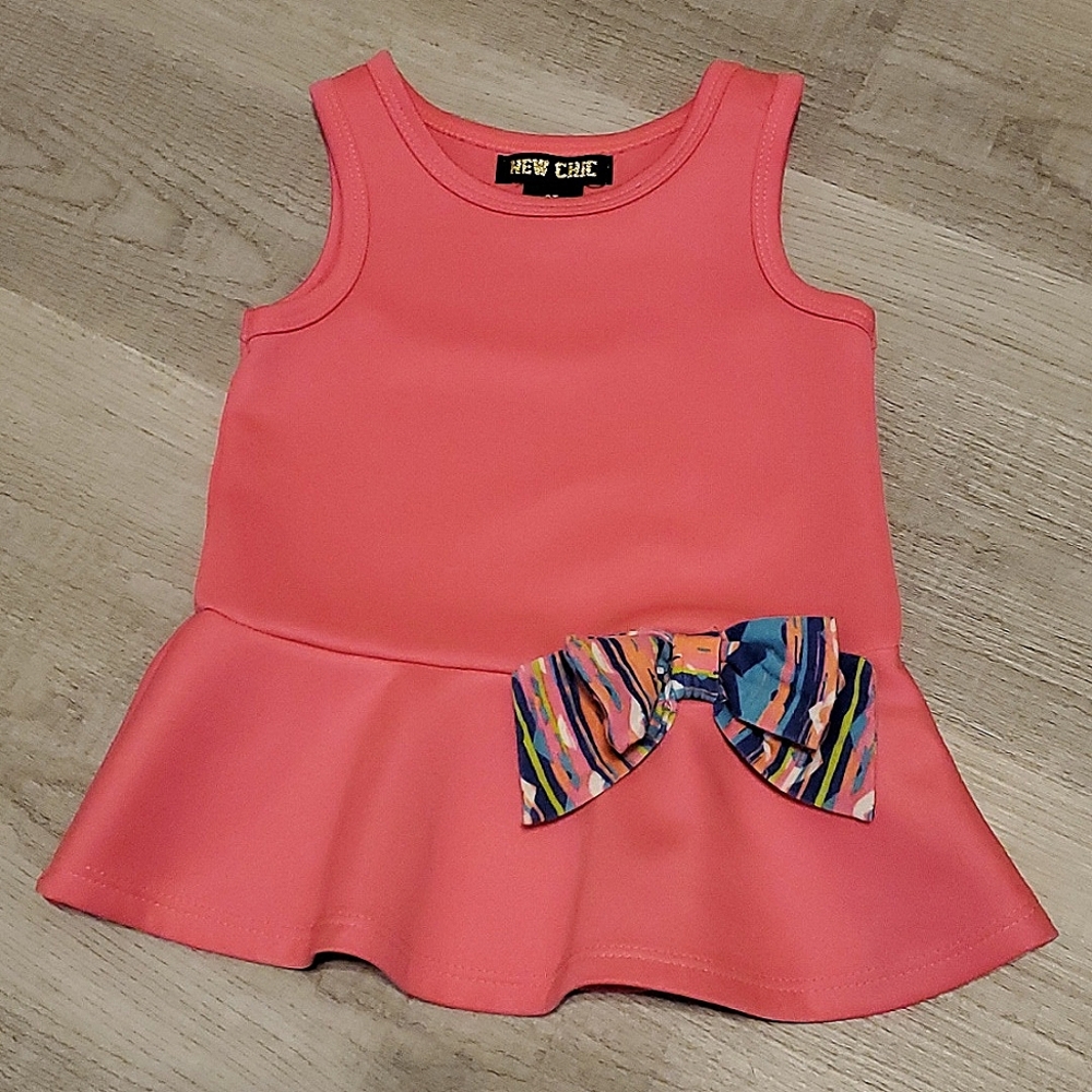 New Chic pink peplum top